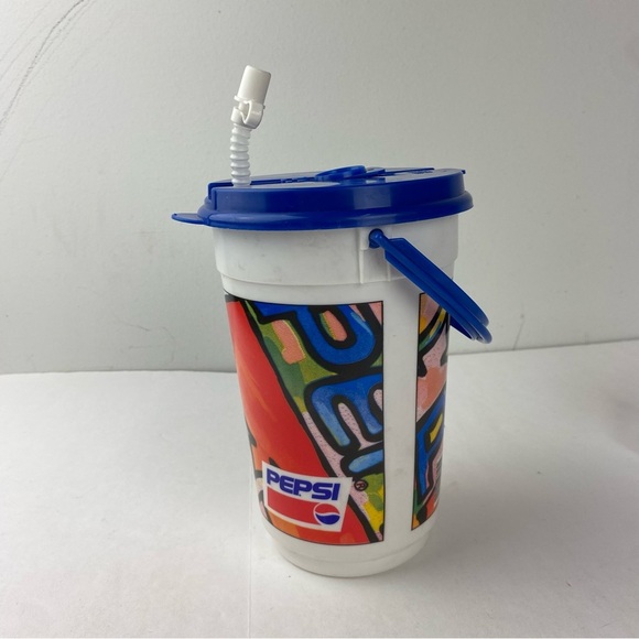 Vintage Pepsi 44 oz. The Bucket Whirley Travel Cup with Lid, Straw and Handle - Picture 1 of 4